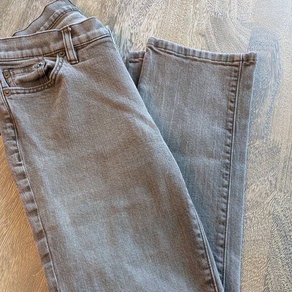 LRL Lauren Jeans Co Ralph Lauren Petite Brown Straight Leg Jeans, Size 6 Petite - Picture 5 of 12